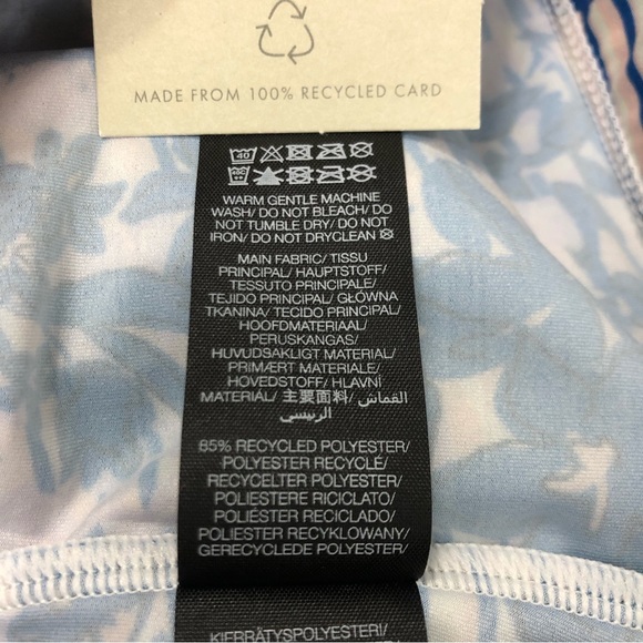 Sweaty Betty Cycling Short Sleeve Jersey Blue Floral Grid Print ~ Sizes: Various - Picture 14 of 15